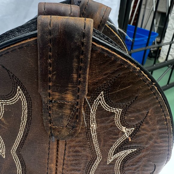 Double H DH5173 Boot Oil Resistant Brown Leather Western Cowboy Boots Size 9M - Picture 5 of 12